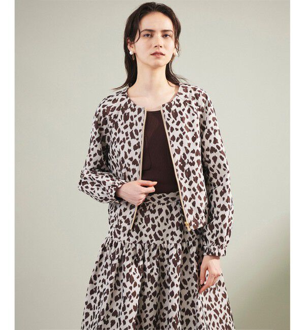 Grace Class「レオパードジャガードブルゾン」|ブルゾン・スタジャン|