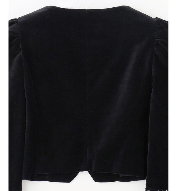 GRACE CONTINENTAL「ショート刺繍ジャケット」|ノーカラージャケット|