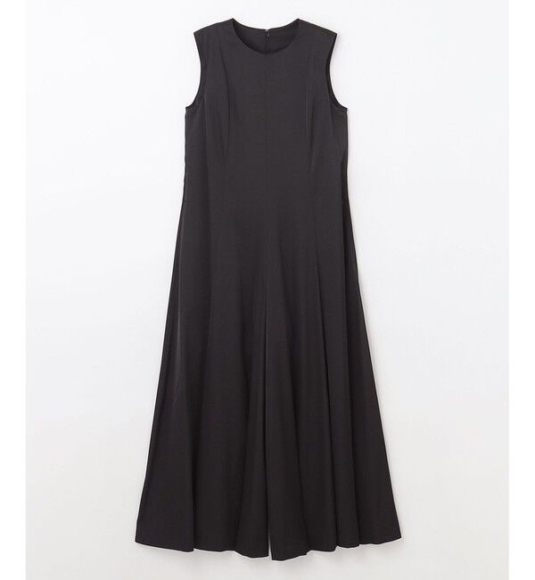 Diagram「サテンフレアドレスパンツ」|オールインワン|ブラック