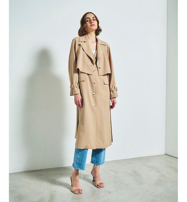 Grace Class「ストレッチスラブ3WAYコート」|その他|ベージュ