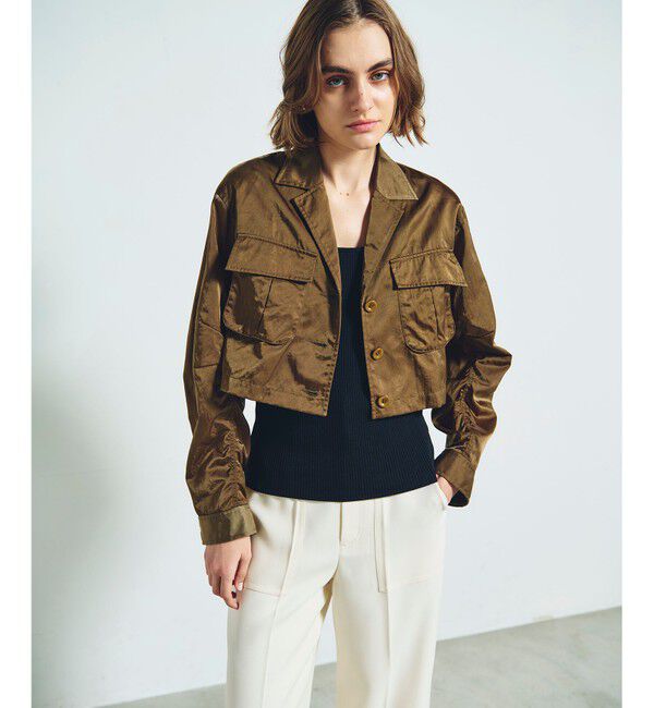 Grace Class「クロップドミリタリージャケット」|ミリタリージャケット|