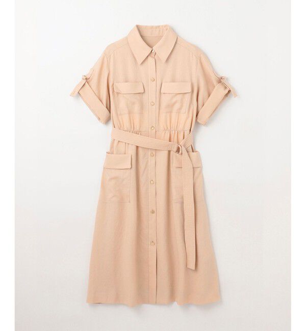 Grace Class「リネンタッチサファリドレス」|ワンピース|