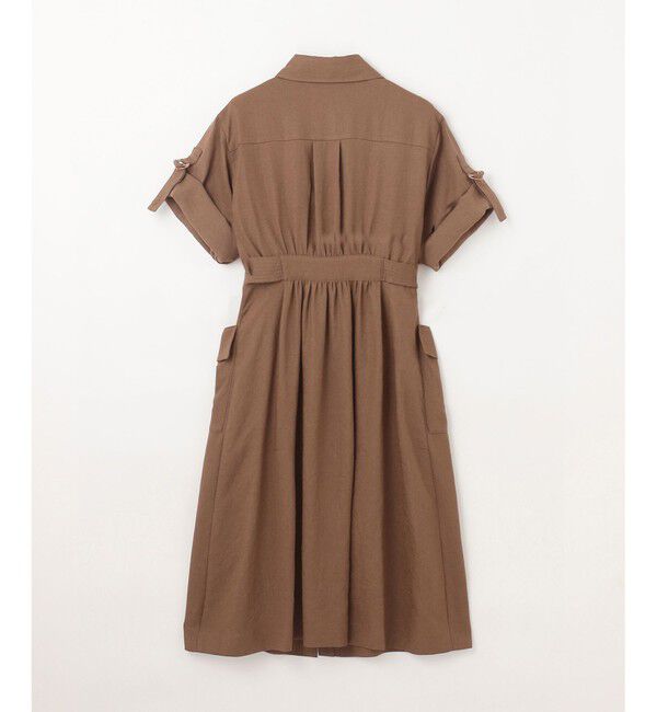 Grace Class「リネンタッチサファリドレス」|ワンピース|