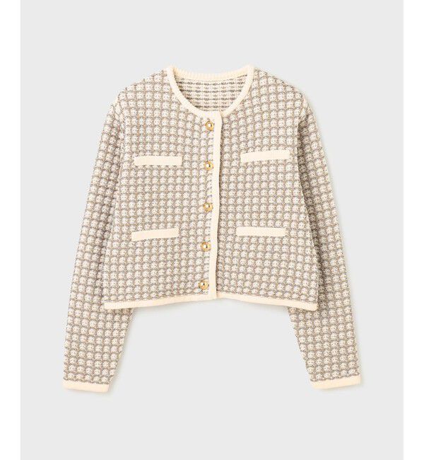 Diagram「ツイードニットカーディガン」|カーディガン|