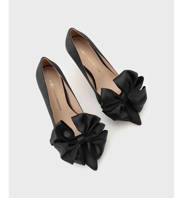 GRACE CONTINENTAL「リボンパンプス」|パンプス|ブラック