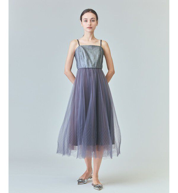 Grace Class「チュールプリーツコンビワンピース」|ワンピース|