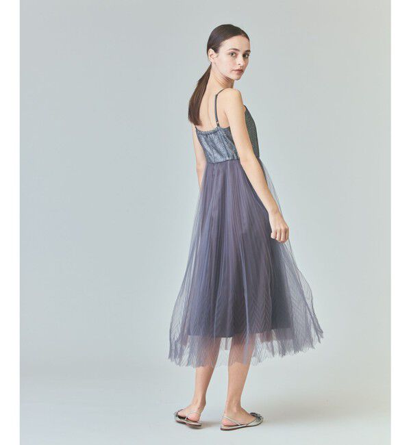 Grace Class「チュールプリーツコンビワンピース」|ワンピース|