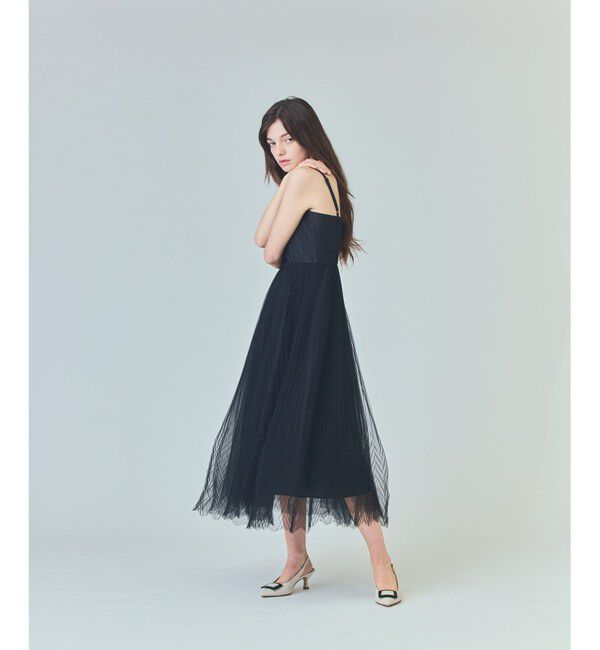 Grace Class「チュールプリーツコンビワンピース」|ワンピース|