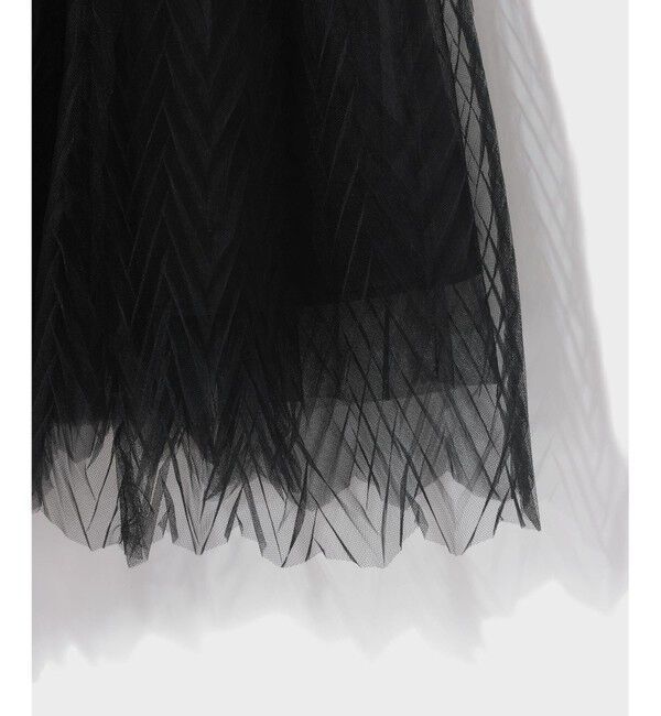 Grace Class「チュールプリーツコンビワンピース」|ワンピース|