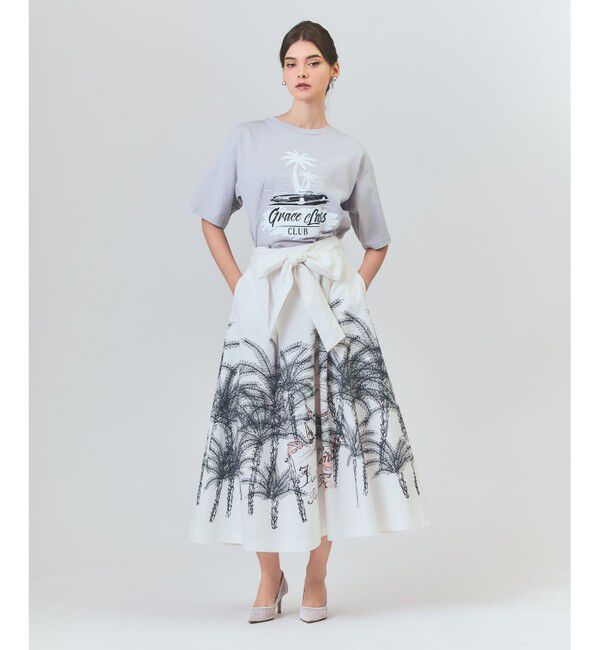 Grace Class「プラージュプリントタックスカート」|スカート|