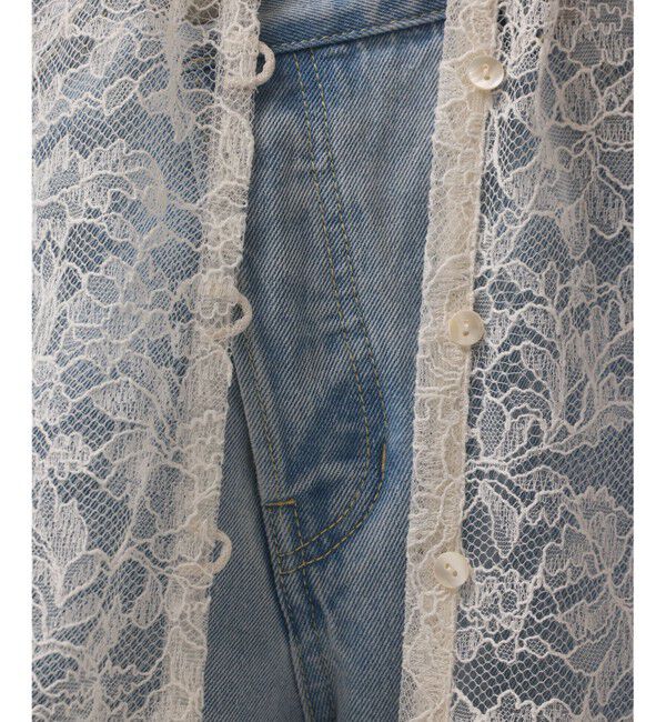 GRACE CONTINENTAL「フリルカラーレースワンピース」|ワンピース|