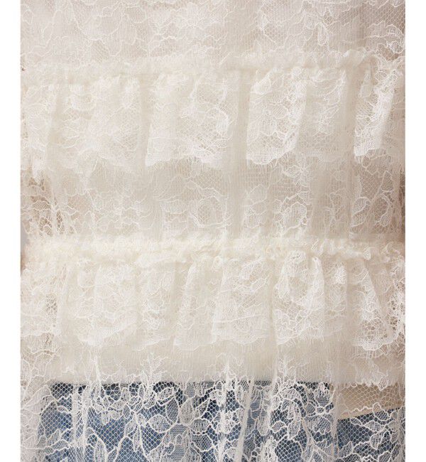 GRACE CONTINENTAL「フリルカラーレースワンピース」|ワンピース|