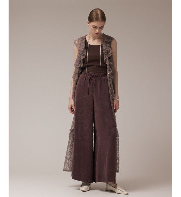 GRACE CONTINENTAL「フリルカラーレースワンピース」|ワンピース|