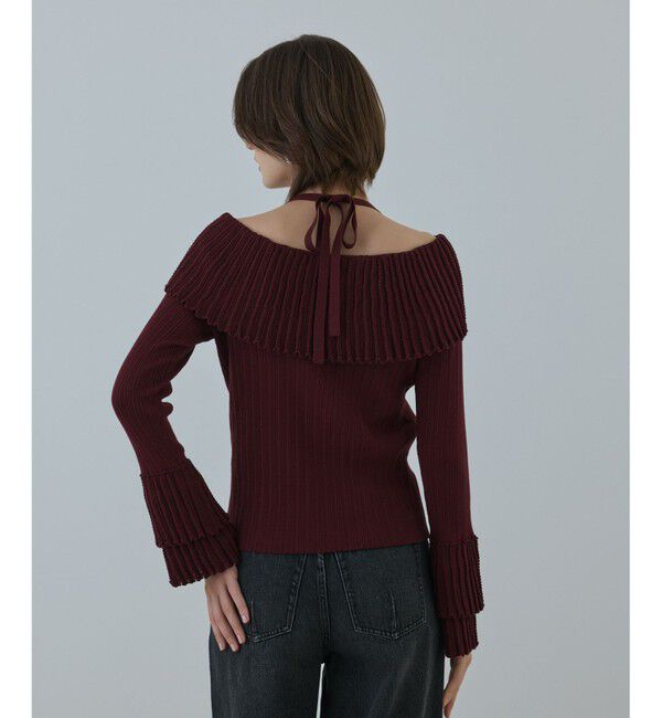 GRACE CONTINENTAL「アイレットフレアニットトップ」|ニット・セーター|