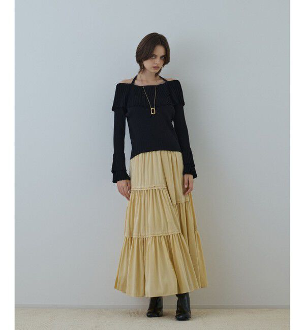 GRACE CONTINENTAL「アイレットフレアニットトップ」|ニット・セーター|