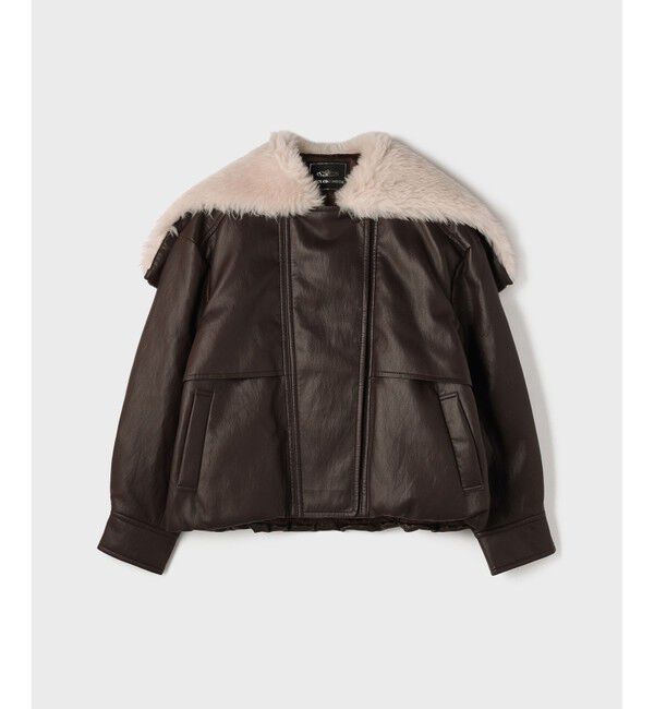 GRACE CONTINENTAL「フェイクレザーボンバージャケット」|その他|