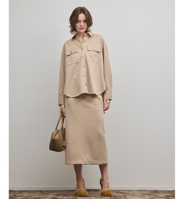 Diagram「ジャージタイトスカート」|スカート|ベージュ