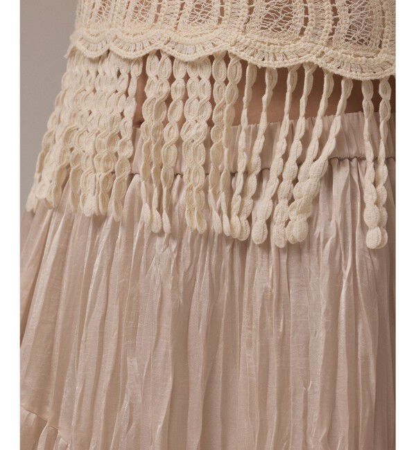 GRACE CONTINENTAL「ワッシャープリーツスカート」|スカート|