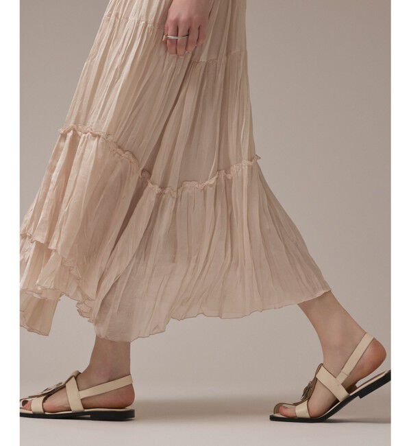 GRACE CONTINENTAL「ワッシャープリーツスカート」|スカート|