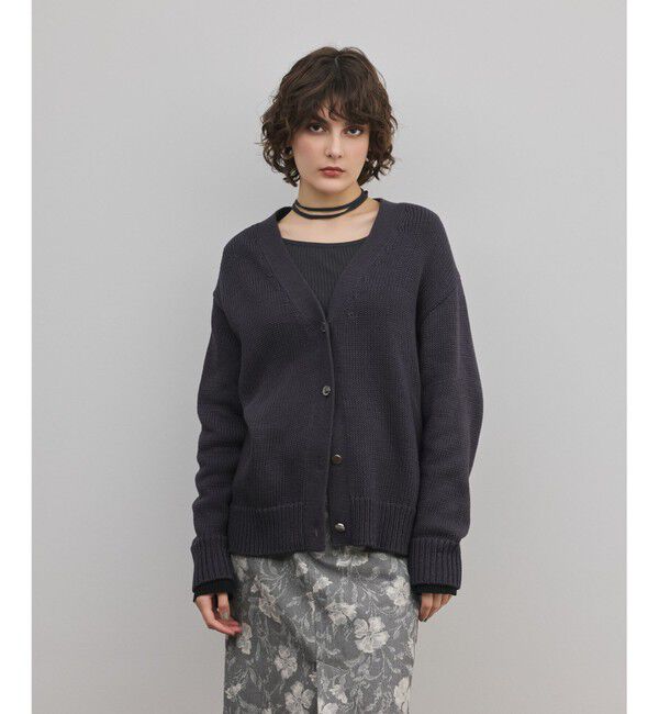 Diagram「リリヤーンニットカーディガン」|カーディガン|チャコール