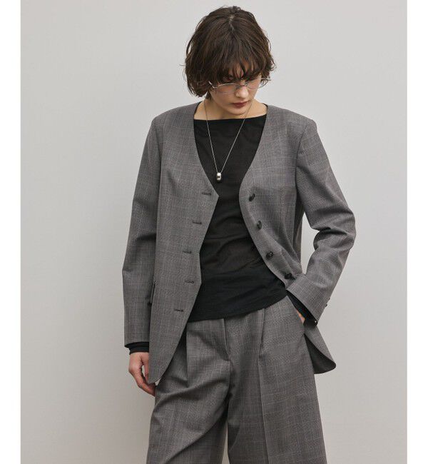 Diagram「デザインフロントジャケット」|ノーカラージャケット|