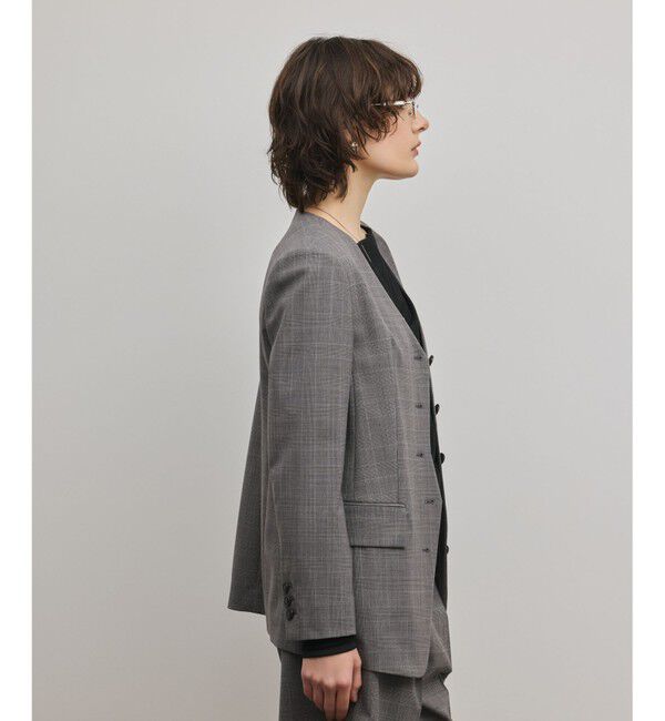 Diagram「デザインフロントジャケット」|ノーカラージャケット|
