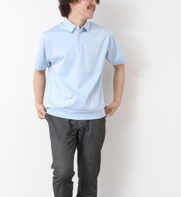 NOLLEY'S goodman「《ビジカジ対応》シルケットスムース ドレスポロ ビズポロ 25SS」|ポロシャツ|