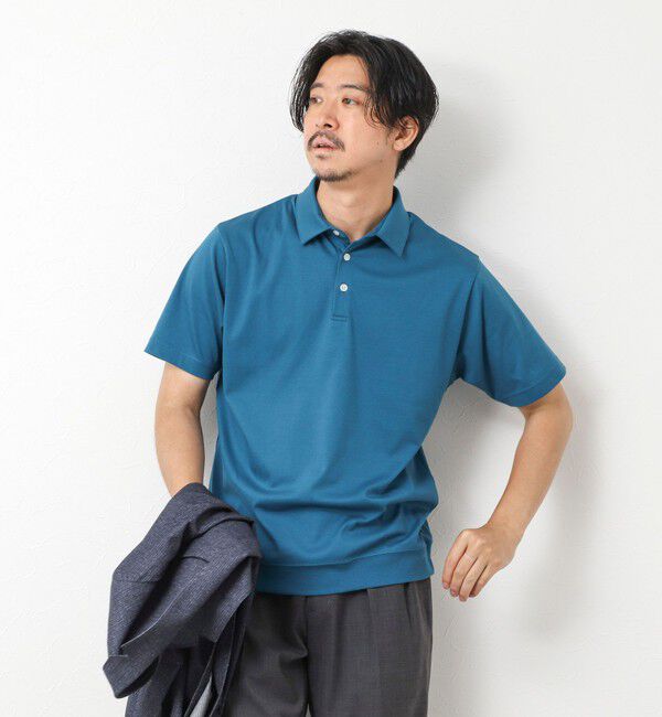 NOLLEY'S goodman「《ビジカジ対応》シルケットスムース ドレスポロ ビズポロ 25SS」|ポロシャツ|