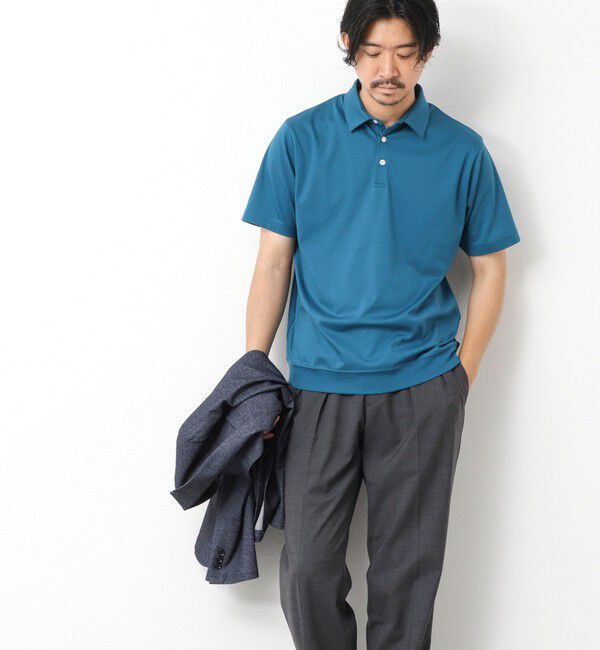 NOLLEY'S goodman「《ビジカジ対応》シルケットスムース ドレスポロ ビズポロ 25SS」|ポロシャツ|