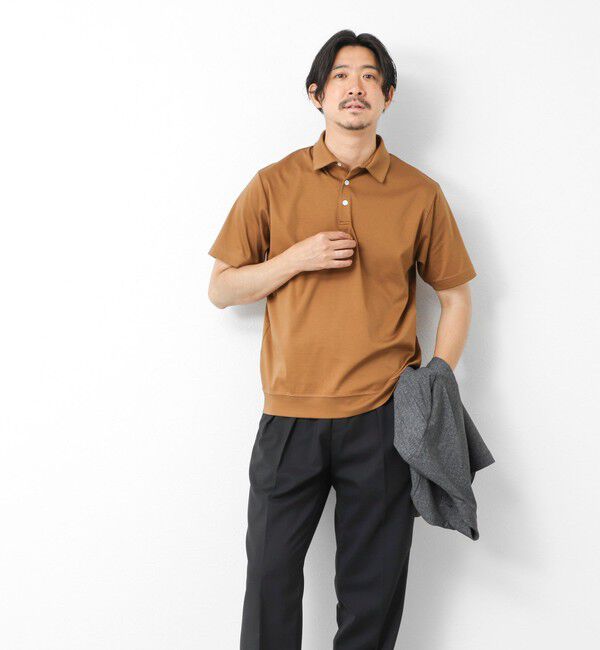 NOLLEY'S goodman「《ビジカジ対応》シルケットスムース ドレスポロ ビズポロ 25SS」|ポロシャツ|