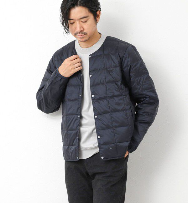 NOLLEY'S goodman「【TAION/タイオン】別注クジラ刺繍CREW NECK BUTTON DOWN JACKET」|ダウン|