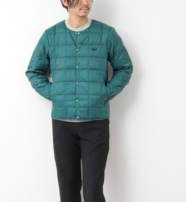 NOLLEY'S goodman「【TAION/タイオン】別注クジラ刺繍CREW NECK BUTTON DOWN JACKET」|ダウン|