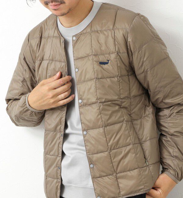 NOLLEY'S goodman「【TAION/タイオン】別注クジラ刺繍CREW NECK BUTTON DOWN JACKET」|ダウン|