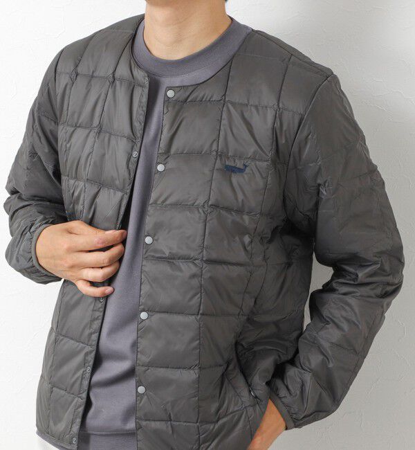 NOLLEY'S goodman「【TAION/タイオン】別注クジラ刺繍CREW NECK BUTTON DOWN JACKET」|ダウン|