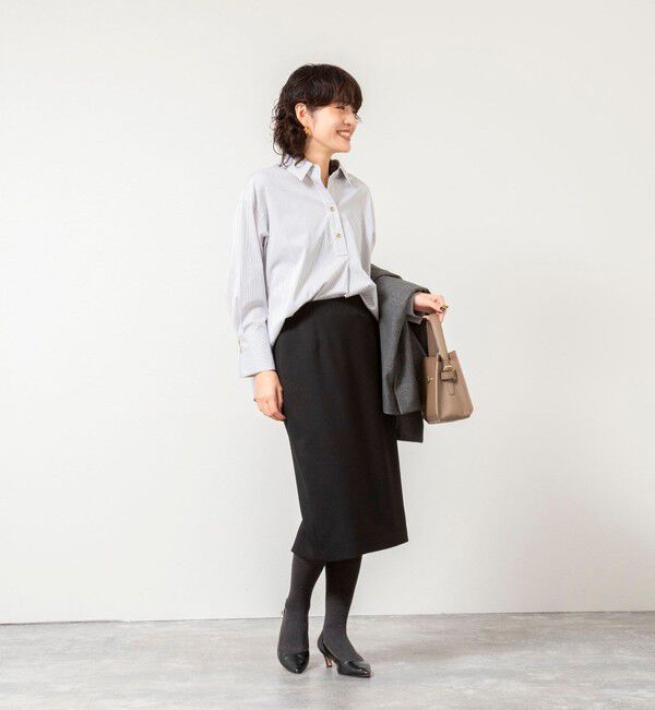 NOLLEY'S sophi「《セットアップ対応》ウォッシャブルウール調タイトスカート」|タイト|