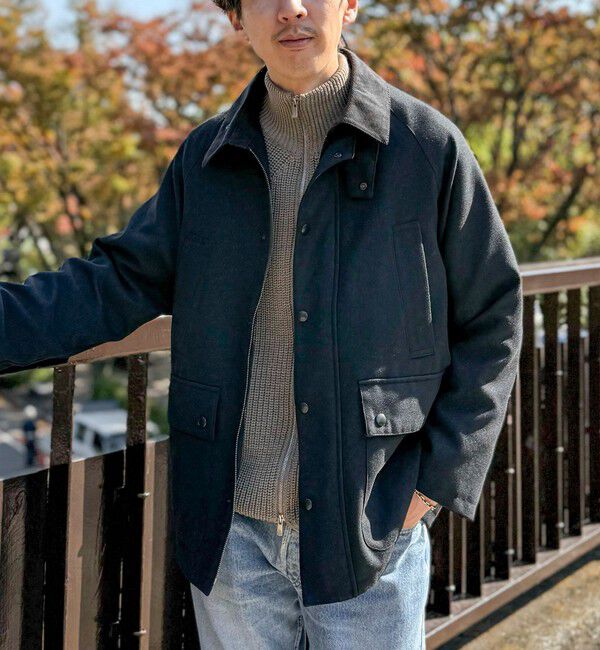 NOLLEY'S goodman「《ビジカジ対応》【TECHTWEED】【SORONA】中綿ユーティリティジャケット 25AW」|ブルゾン・スタジャン|
