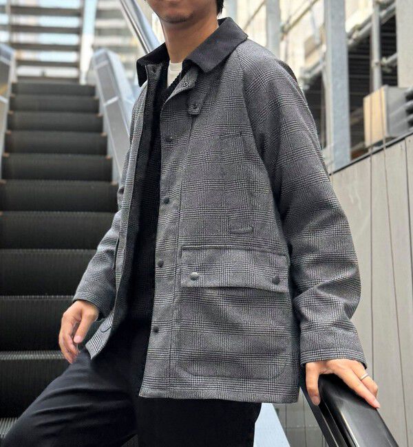 NOLLEY'S goodman「《ビジカジ対応》【TECHTWEED】【SORONA】中綿ユーティリティジャケット 25AW」|ブルゾン・スタジャン|グレー系その他