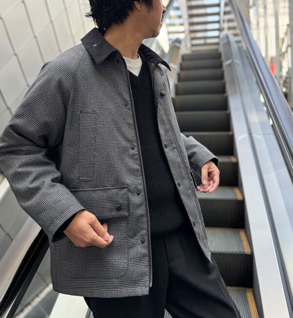 NOLLEY'S goodman「《ビジカジ対応》【TECHTWEED】【SORONA】中綿ユーティリティジャケット 25AW」|ブルゾン・スタジャン|