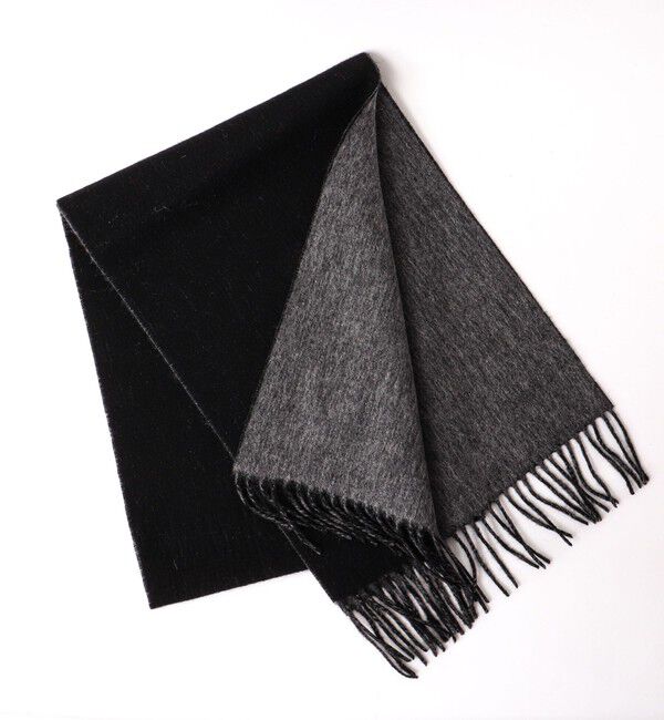 NOLLEY'S goodman「R/Sウールカシミヤマフラー30」|マフラー|ブラック