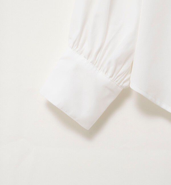 NOLLEY'S「ウォッシャブルフロントフリルVネックブラウス」|シャツ・ブラウス|