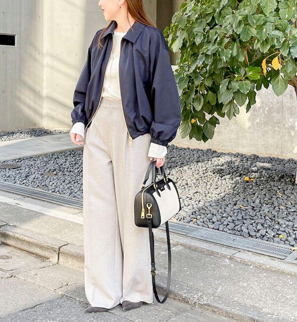 NOLLEY'S sophi「ウォッシャブルツイルライトジップアップブルゾン」|ブルゾン・スタジャン|