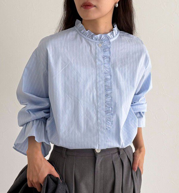 fredy emue「フリルデザインシャツ」|シャツ・ブラウス|