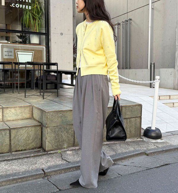 fredy emue「ハンド刺しゅうハートZIPカーディガン」|カーディガン|