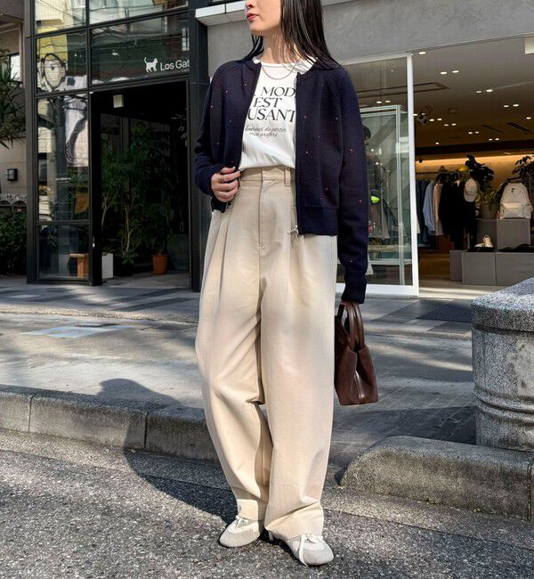 fredy emue「ハンド刺しゅうハートZIPカーディガン」|カーディガン|