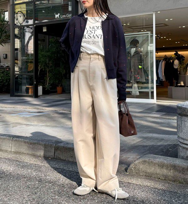 fredy emue「ハンド刺しゅうハートZIPカーディガン」|カーディガン|