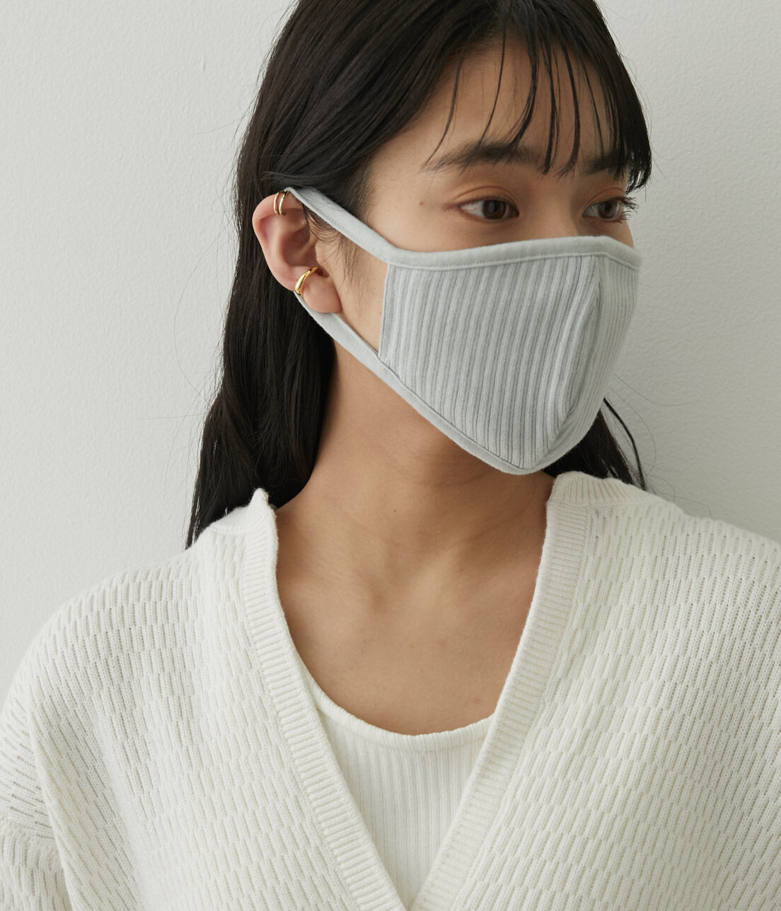 SALON adam et rope'「小顔見えリブマスク［MEDI Veil］【抗菌・消臭・UVケア】」|その他|