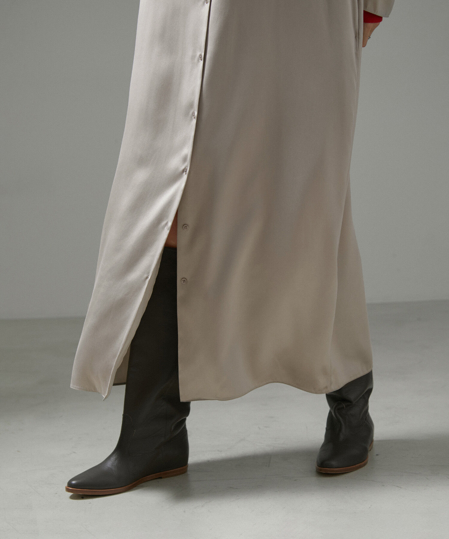 SALON adam et rope'「[24AW]GENTLE SILKシャツワンピース【セットアップ対応】」|その他|