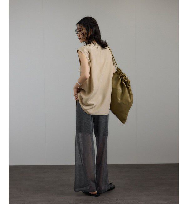 SALON adam et rope'「ブライトシアーイージーパンツ」|チノ|