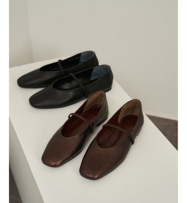 SALON adam et rope'「【W S（ドゥーブル）】リアルレザーメリージェーン」|パンプス|