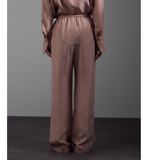 SALON adam et rope'「[25AW]GENTLE SILK パンツ / セットアップ対応・洗える」|チノ|